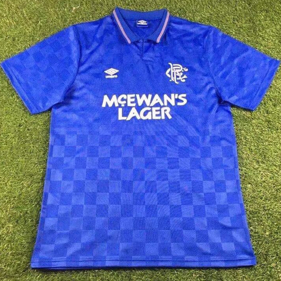 Maillot 1987 90 Rangers Domicile Rétro