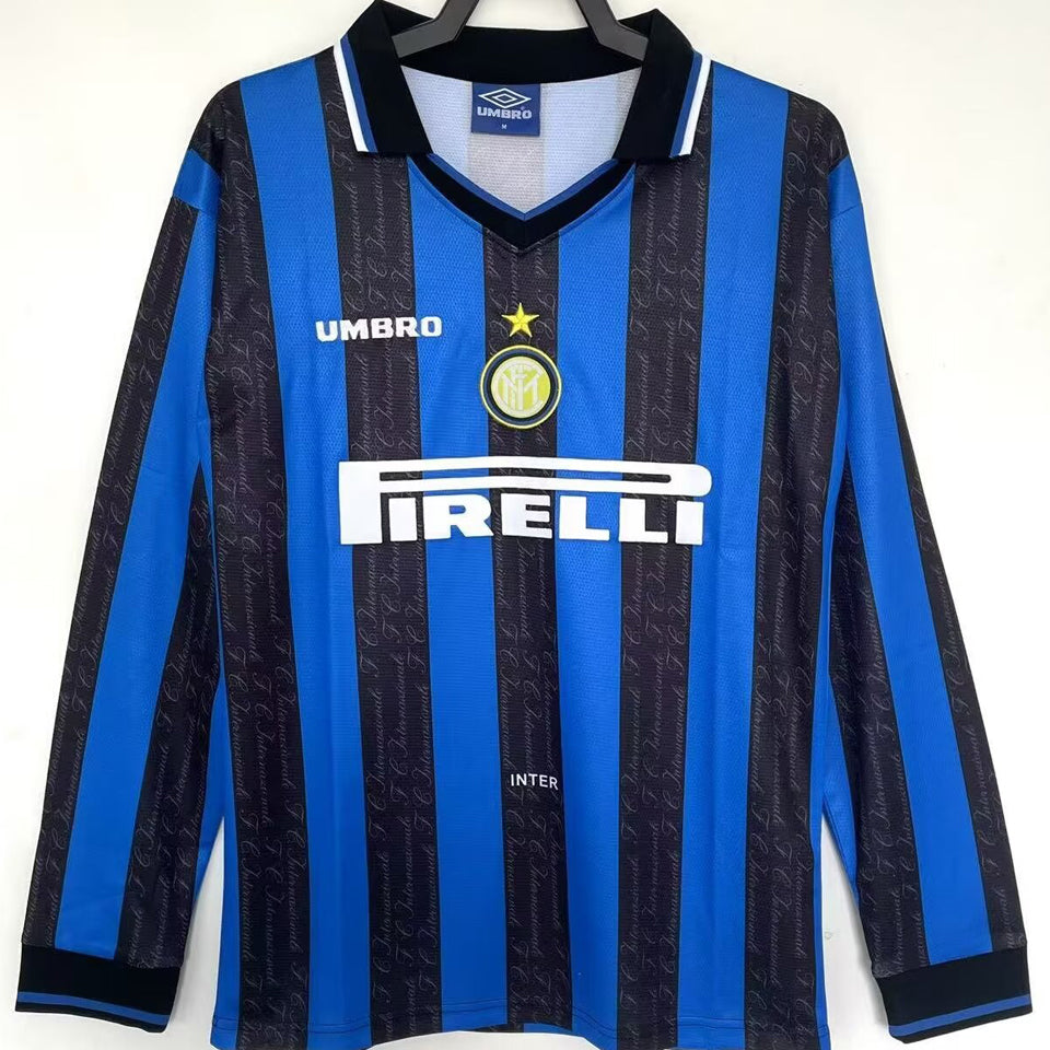 Maillot Inter Milan Domicile Manches Longues Rétro