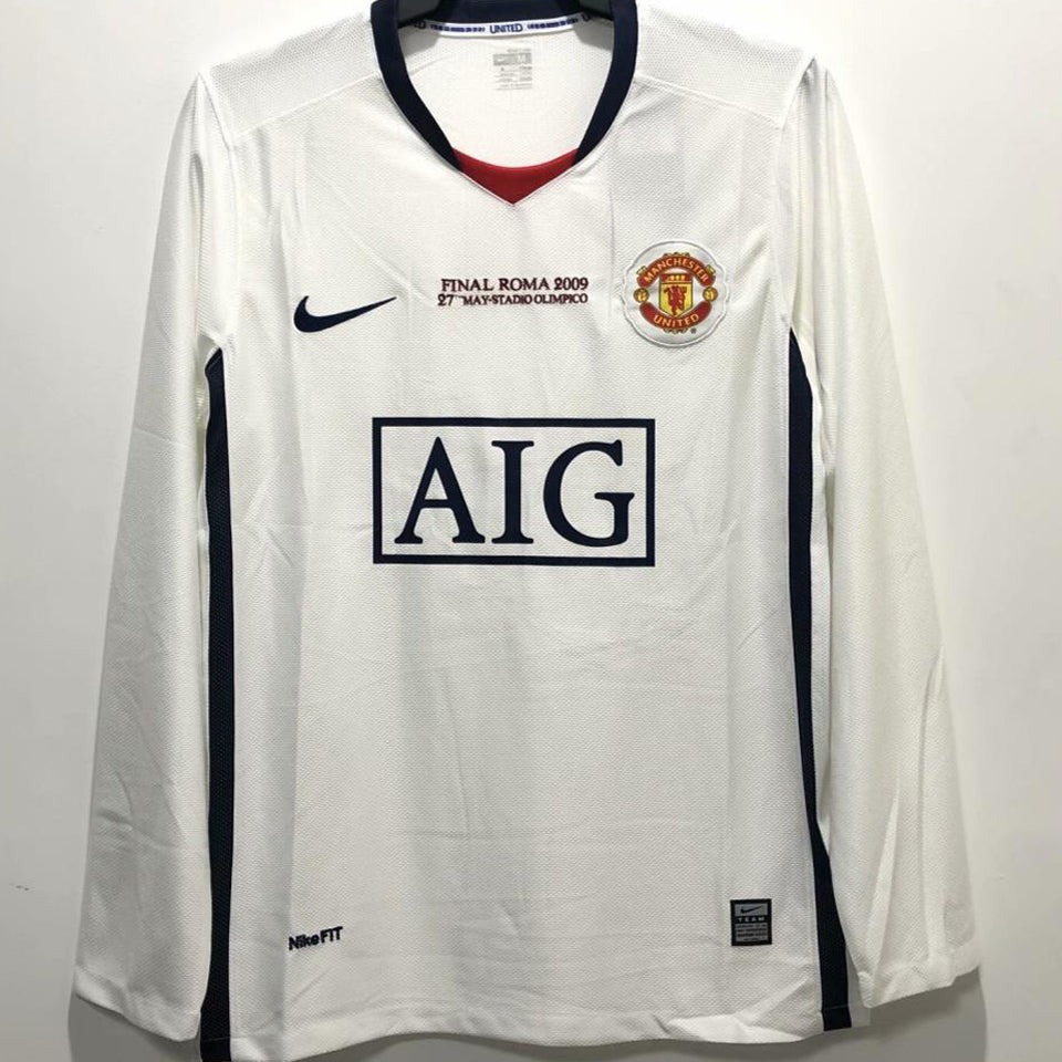 Maillot Manchester United Extérieur Manches Longues Rétro 2008/09