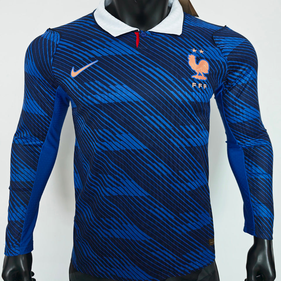 Maillot France Domicile Manches Longues 2026/27 (Version Joueur)