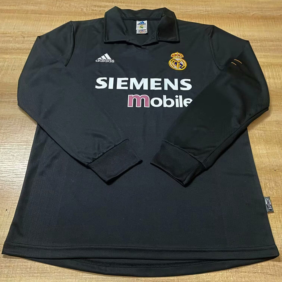 Maillot Real Madrid Extérieur Manches Longues Rétro 2002/03