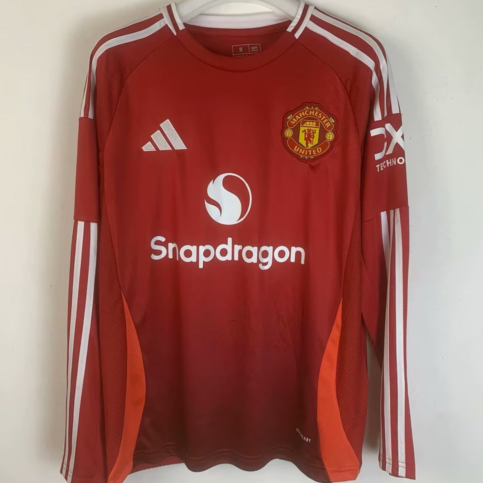 Maillot Manchester United Domicile Manches Longues 2024/25