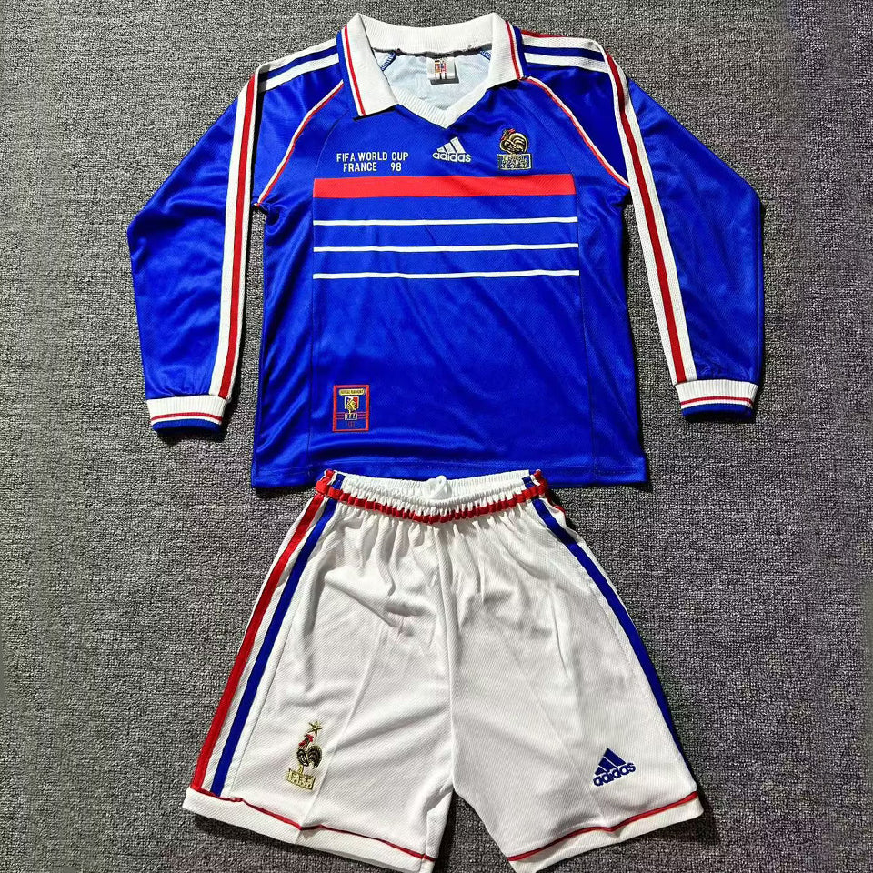 Maillot France Domicile Manches Longues Rétro Enfant