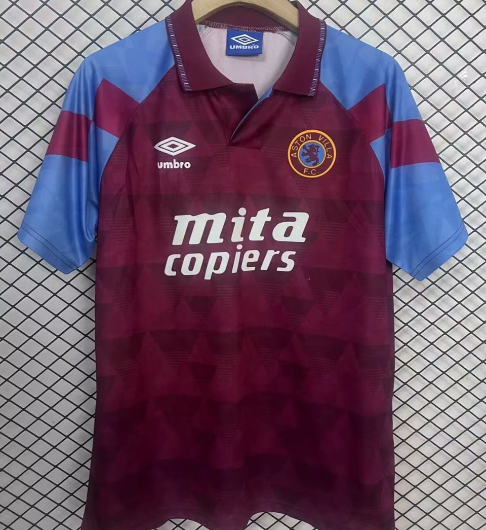 Maillot Aston Villa Domicile Rétro 1990