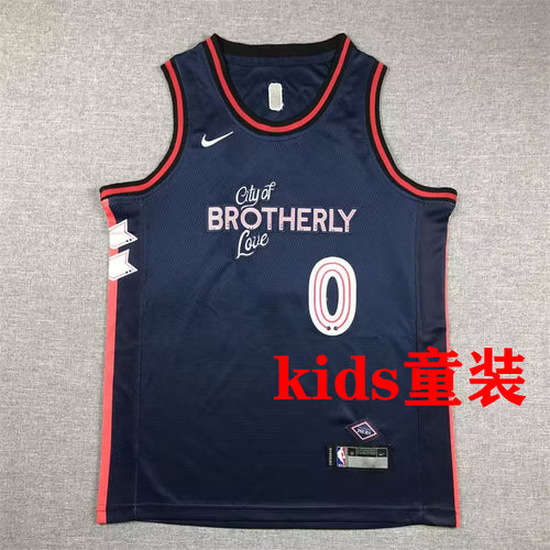 Maillot 76Ers Maxey 0 Sapphire 2023/24 Enfant