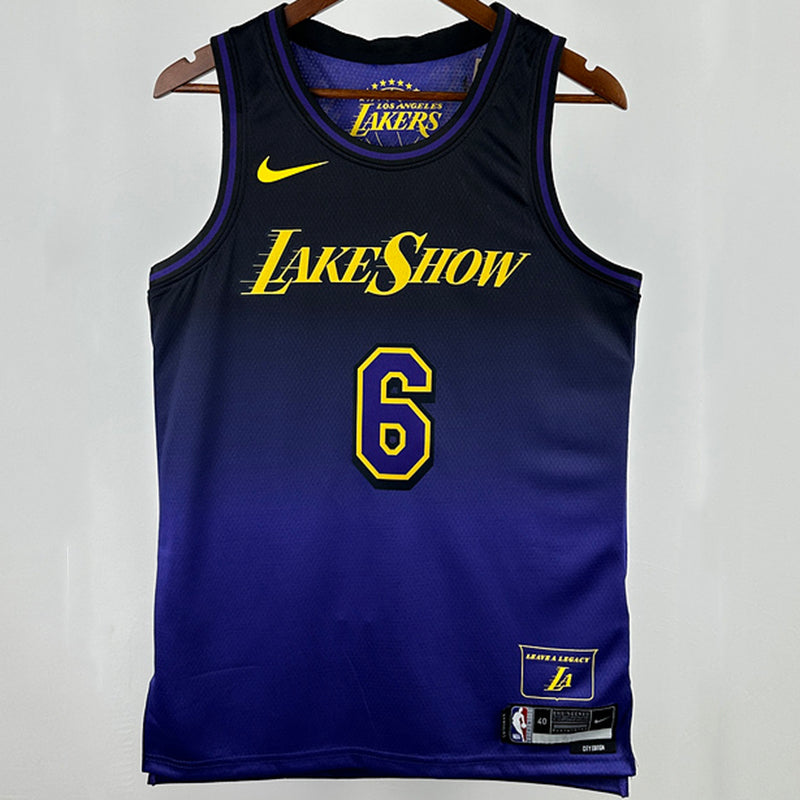 Maillot Lakers James 6 City 2025