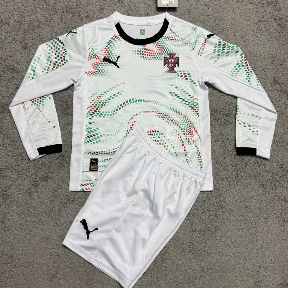 Maillot Portugal Extérieur Manches Longues 2025 Enfant