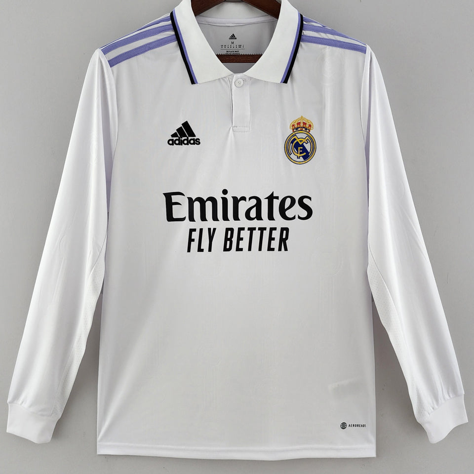 Maillot Real Madrid Domicile Manches Longues 2022/23