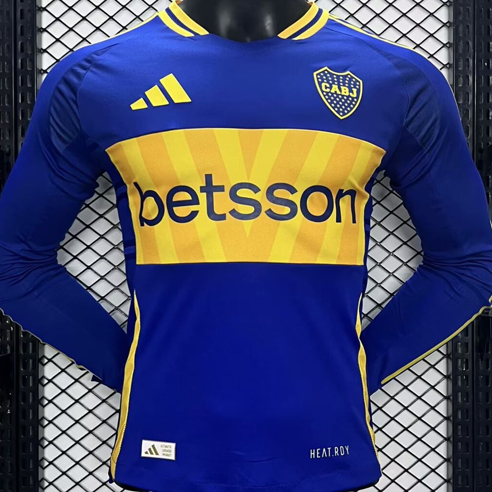 Maillot Boca Juniors Domicile Manches Longues 2024/25 (Version Joueur)