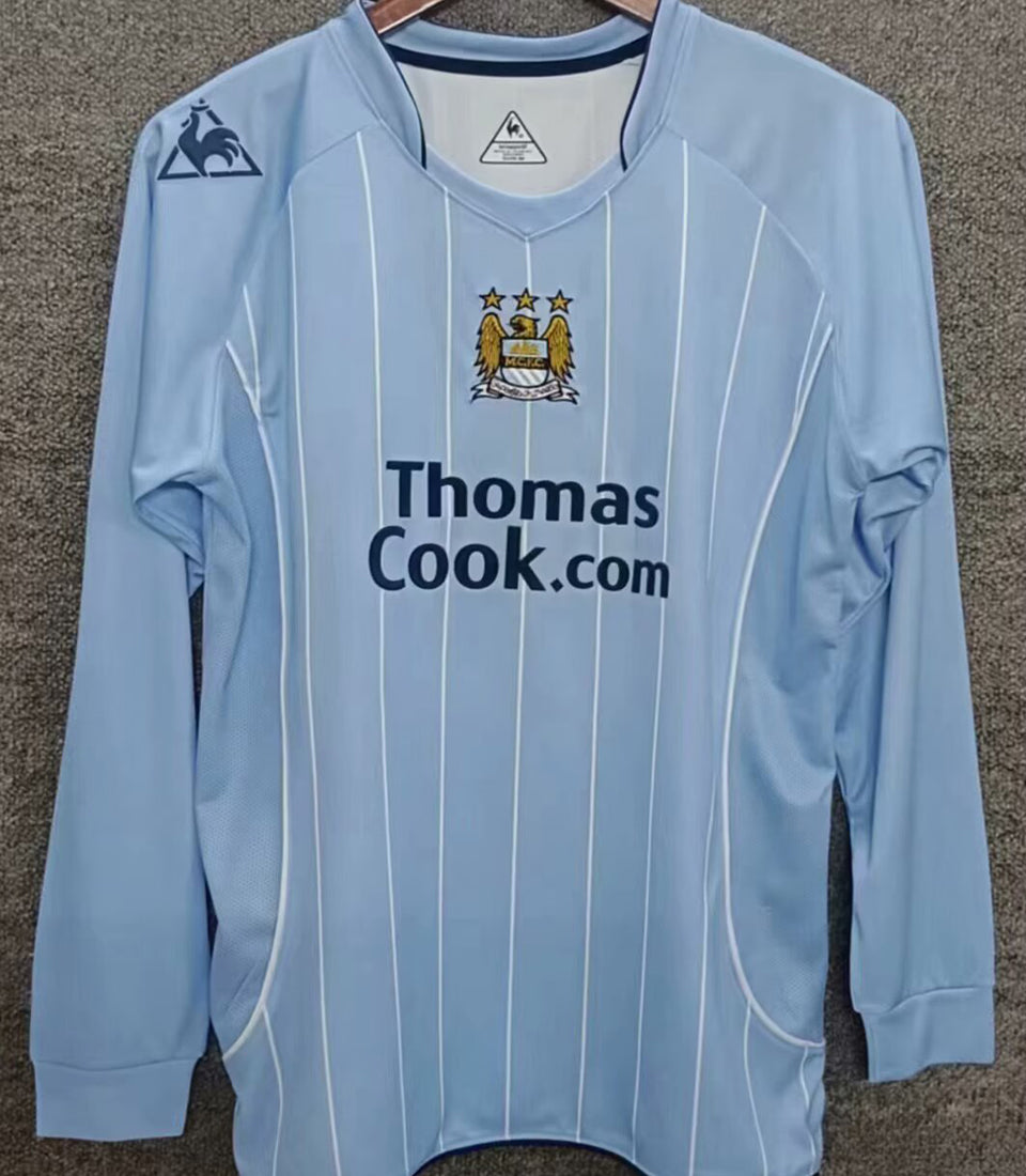 Maillot Manchester City Domicile Manches Longues Rétro 2007/08