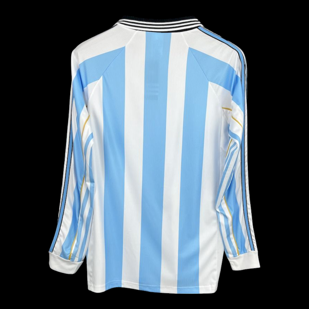 Maillot Argentine Manches Longues Domicile Rétro 1998