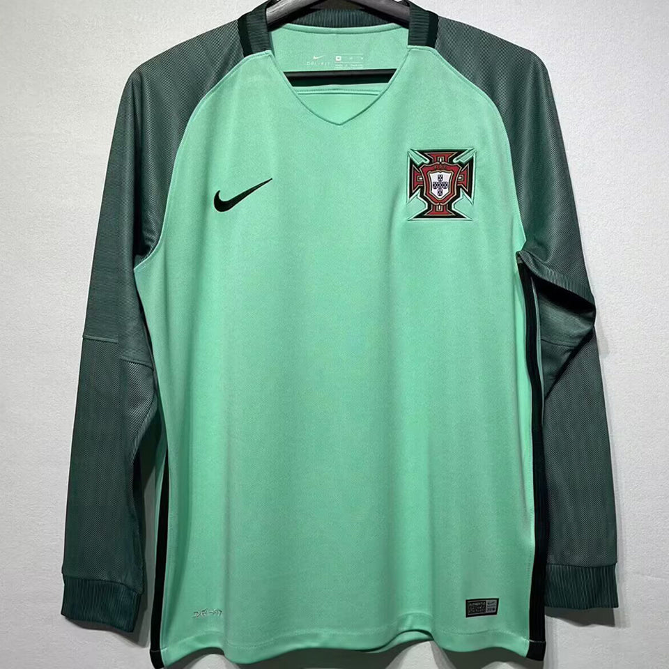 Maillot Portugal Extérieur Manches Longues Rétro 2016