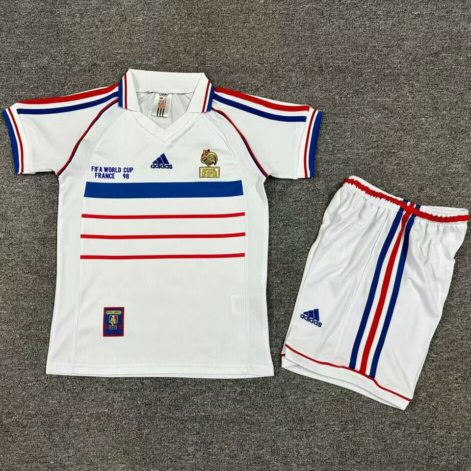 Maillot France Extérieur Rétro 1998 Enfant