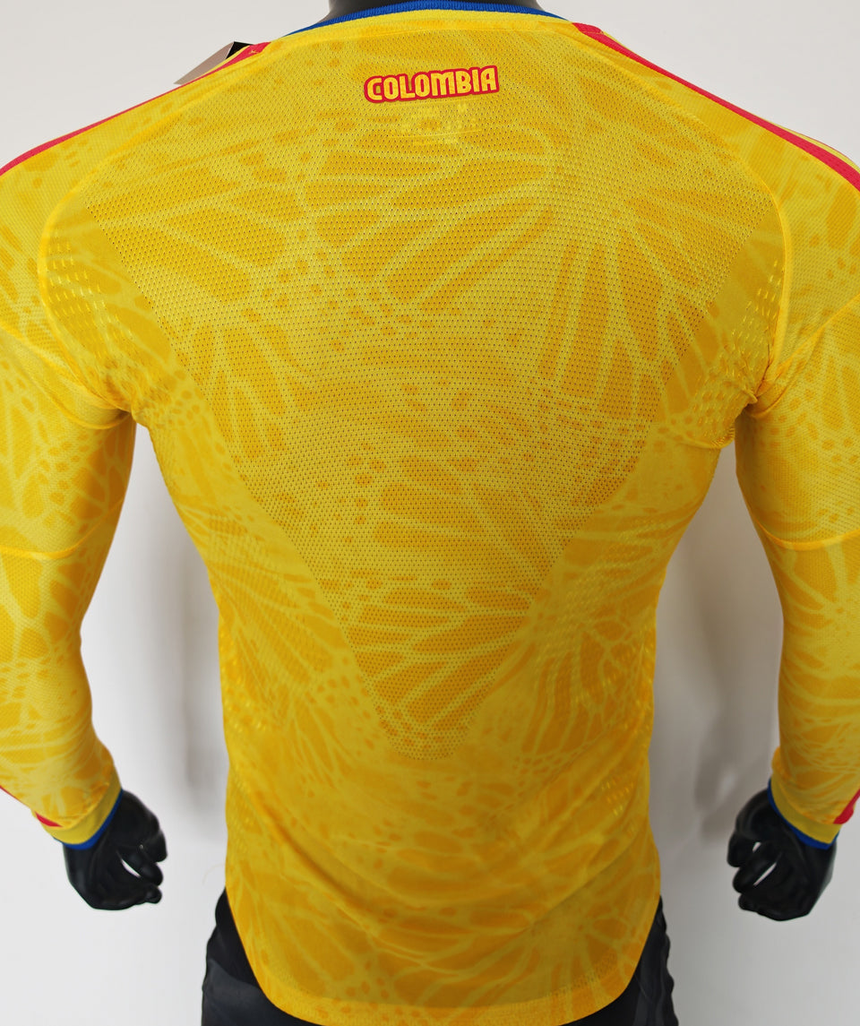 Maillot Colombie Domicile Manches Longues 2026/27 (Version Joueur)
