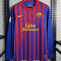 Maillot Barcelone Domicile Manches Longues Rétro 2011/12