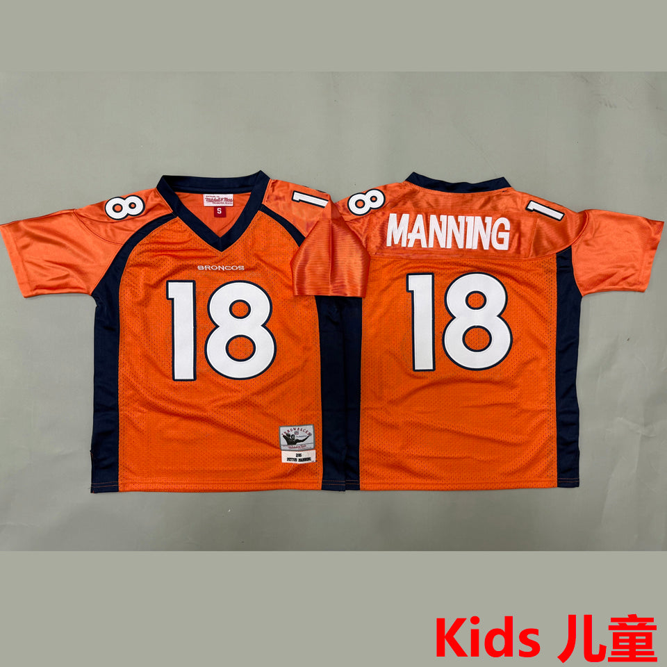 Maillot Manning 18 Denver Broncos Rétro Enfant