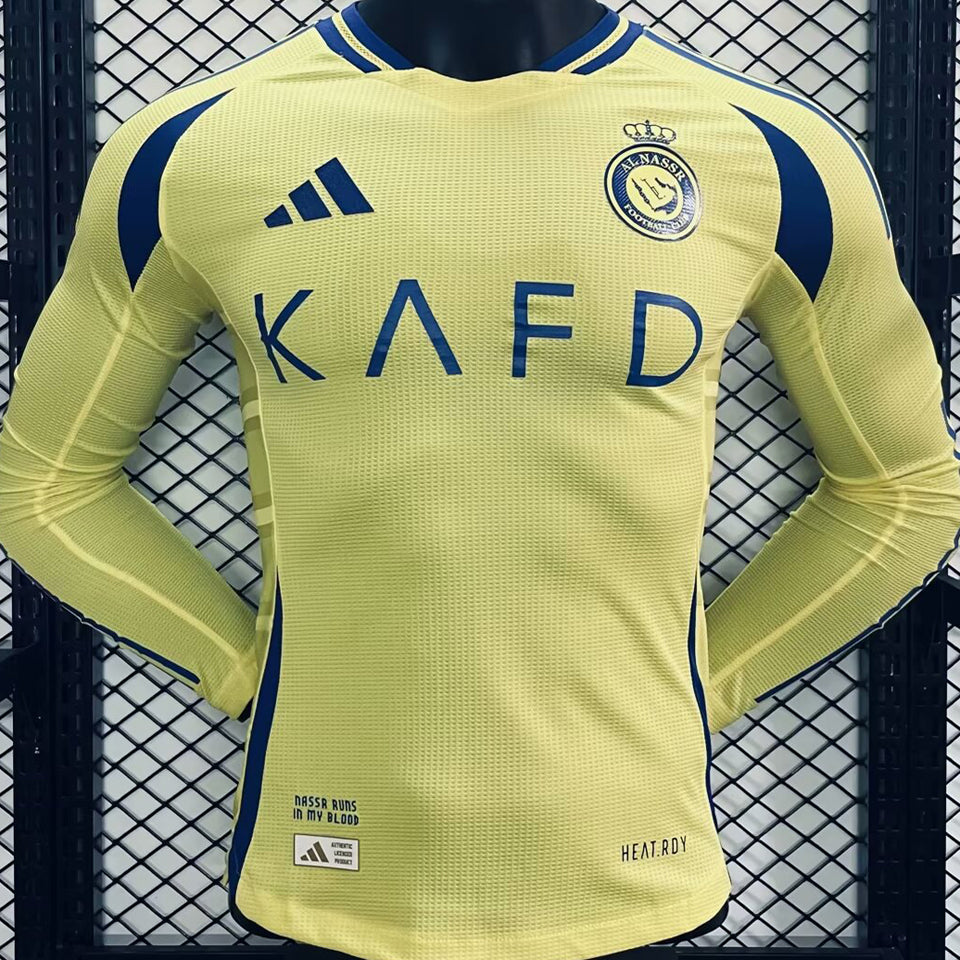 Maillot Al Nassr Domicile Manches Longues 2024/25 (Version Joueur)