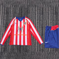 Maillot Atlético Madrid Domicile Manches Longues Rétro Enfant