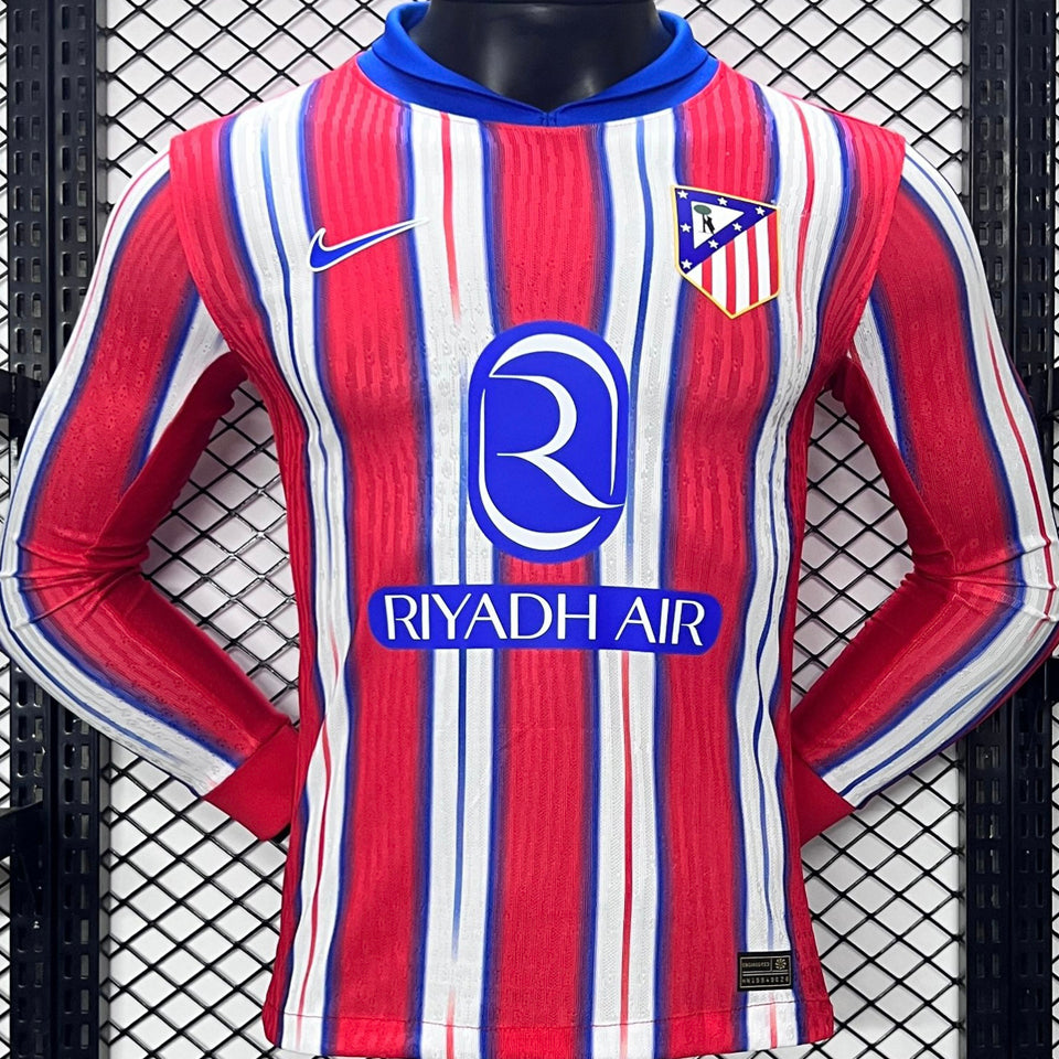 Maillot Atlético Madrid Domicile Manches Longues 2024/25 (Version Joueur)