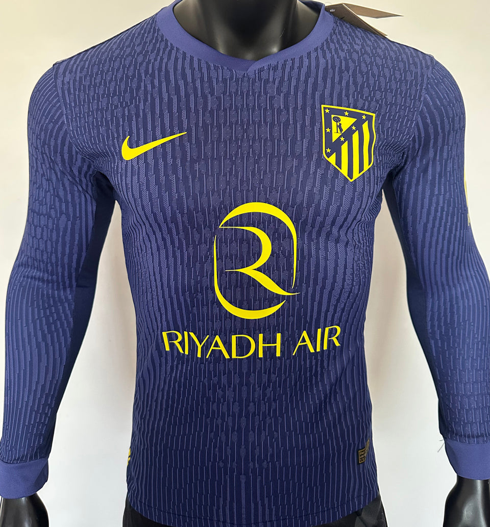 Maillot Atlético Madrid Extérieur Manches Longues 2025/26 (Version Joueur)