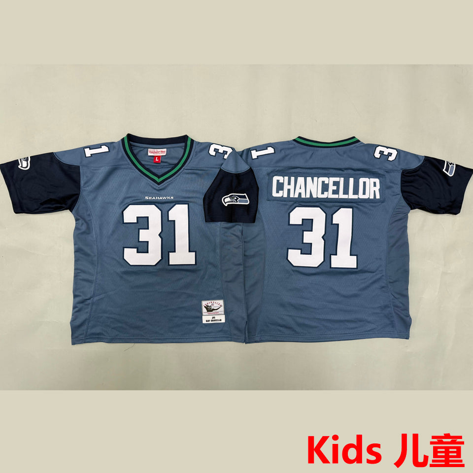 Maillot Chancellor 31 Seattle Seahawks Rétro Enfant