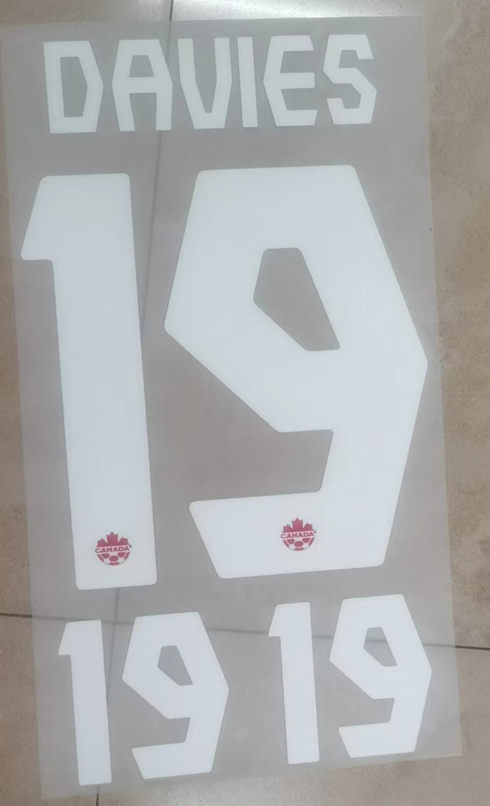 Maillot Davies 19 Canada Extérieur 2021