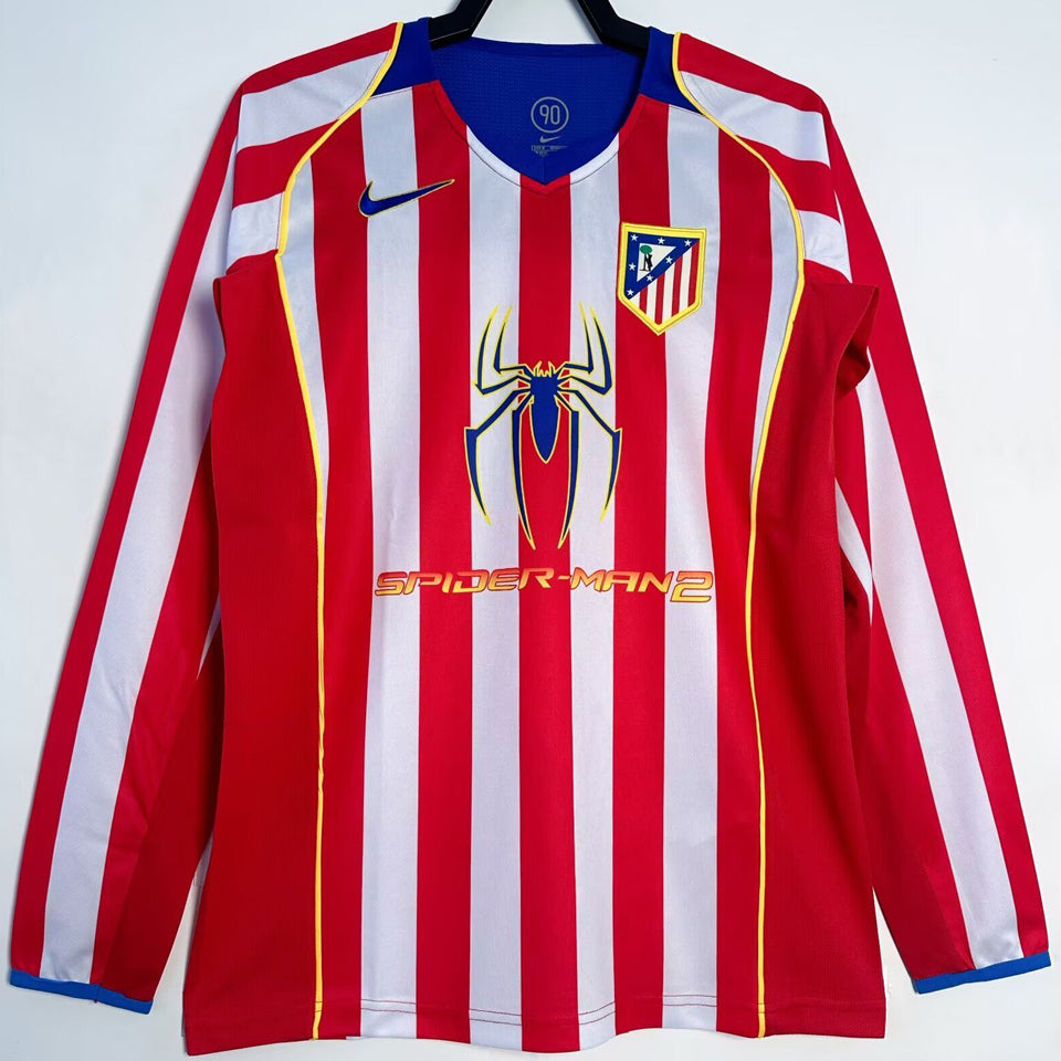 Maillot Atlético Madrid Domicile Manches Longues Rétro