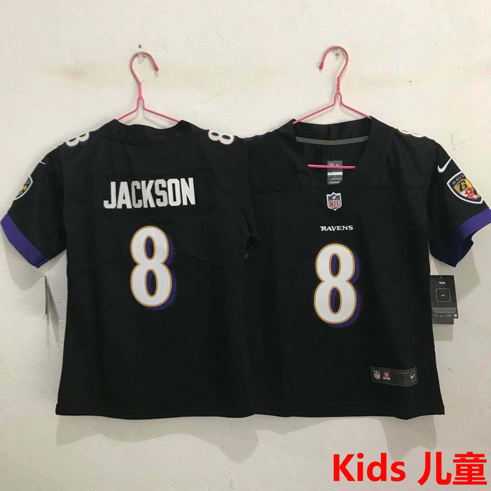 Maillot Jackson 8 Baltimore Ravens Enfant