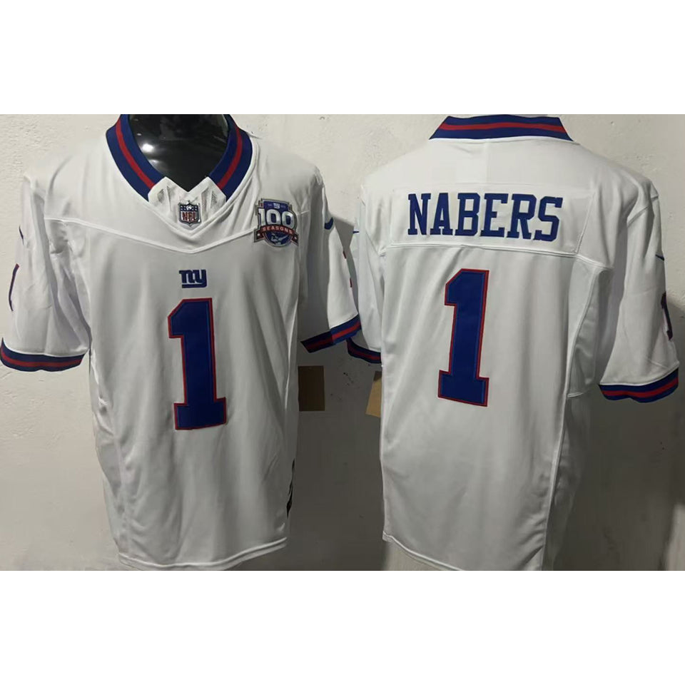 Maillot Nabers 1 Men S New York Giants Nfl