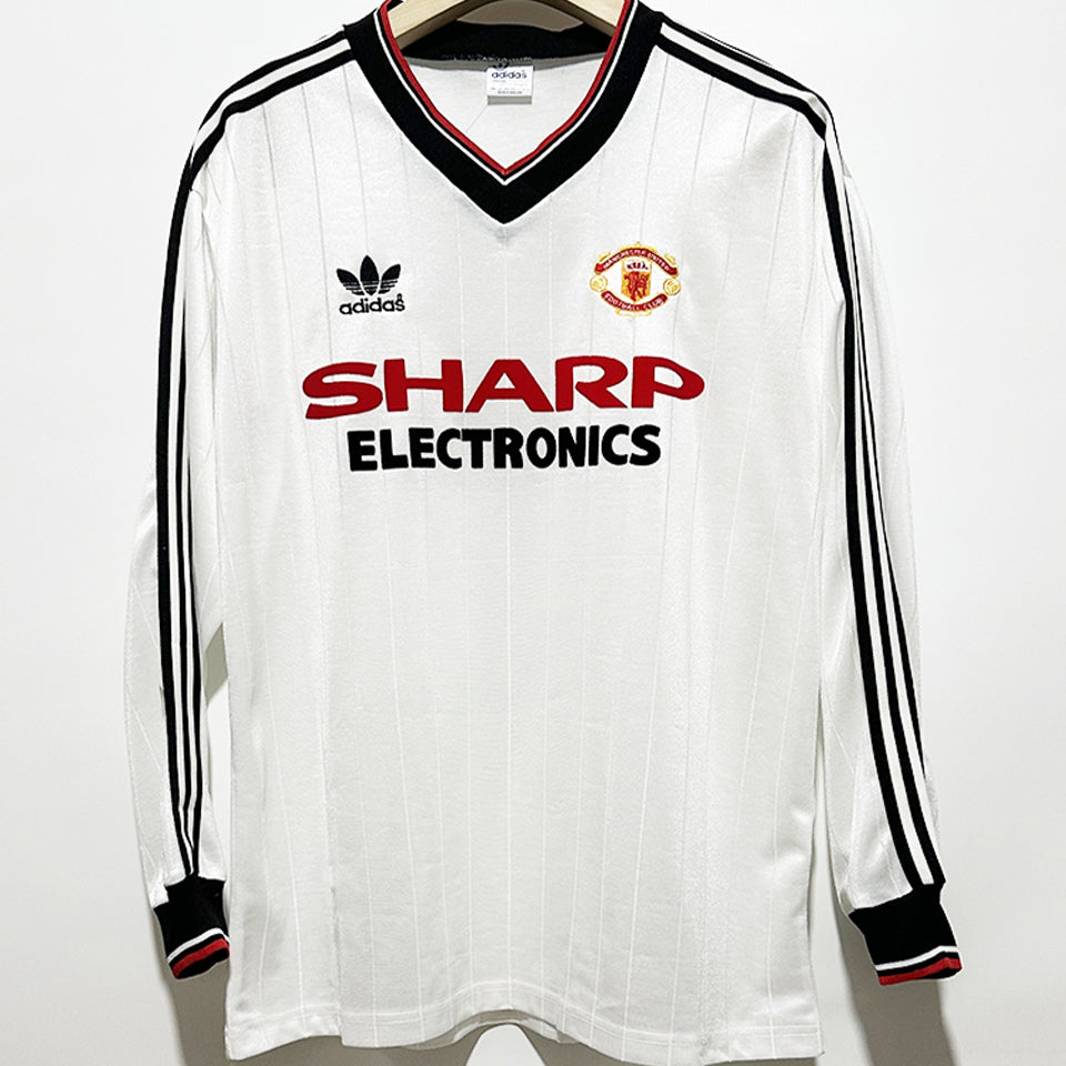Maillot Manchester United Extérieur Manches Longues Rétro 1982/83