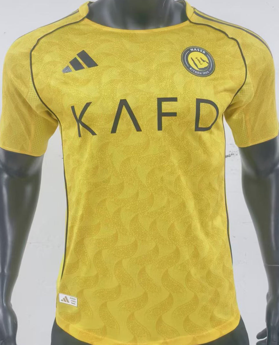 Maillot Al Nassr Domicile 2025 (Version Joueur)