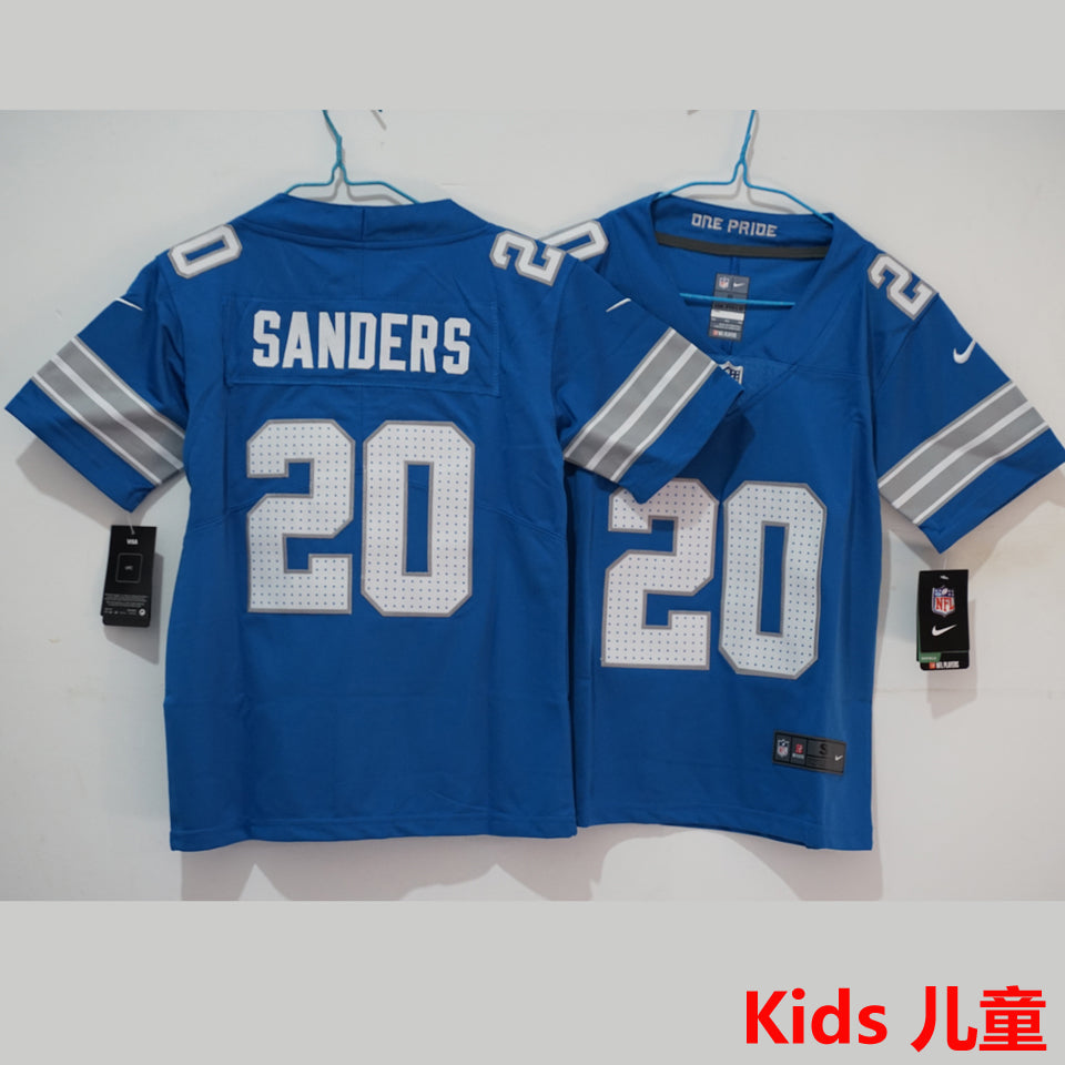 Maillot Sanders 20 Detroit Lions Enfant