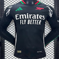 Maillot Arsenal Extérieur Manches Longues 2024/25 (Version Joueur)