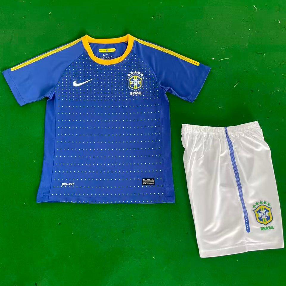 Maillot Brésil Extérieur Rétro 2010 Enfant