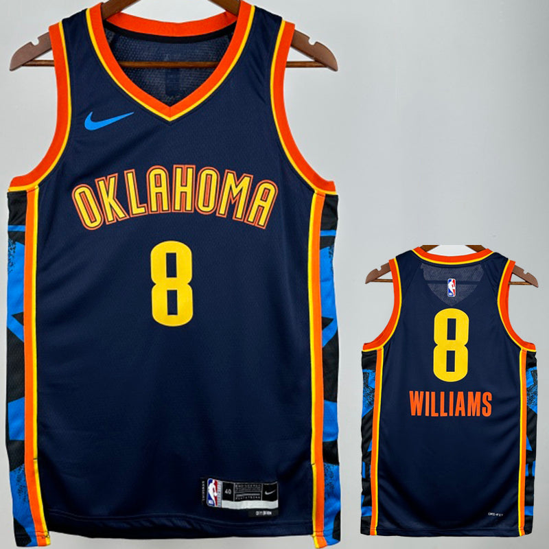Maillot 26 Thunder Willians 8 Sapphire 2025