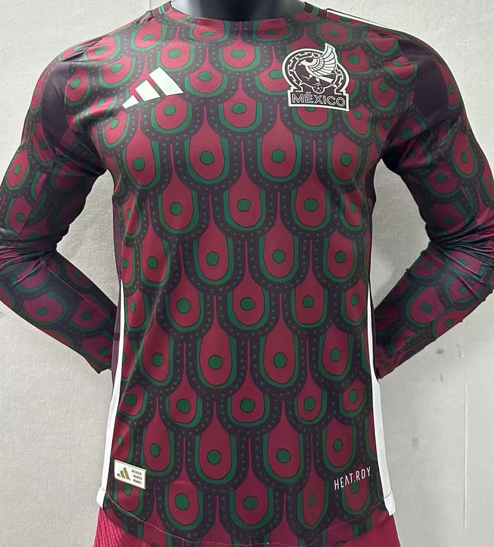 Maillot Mexique Domicile Manches Longues 2024/25 (Version Joueur)