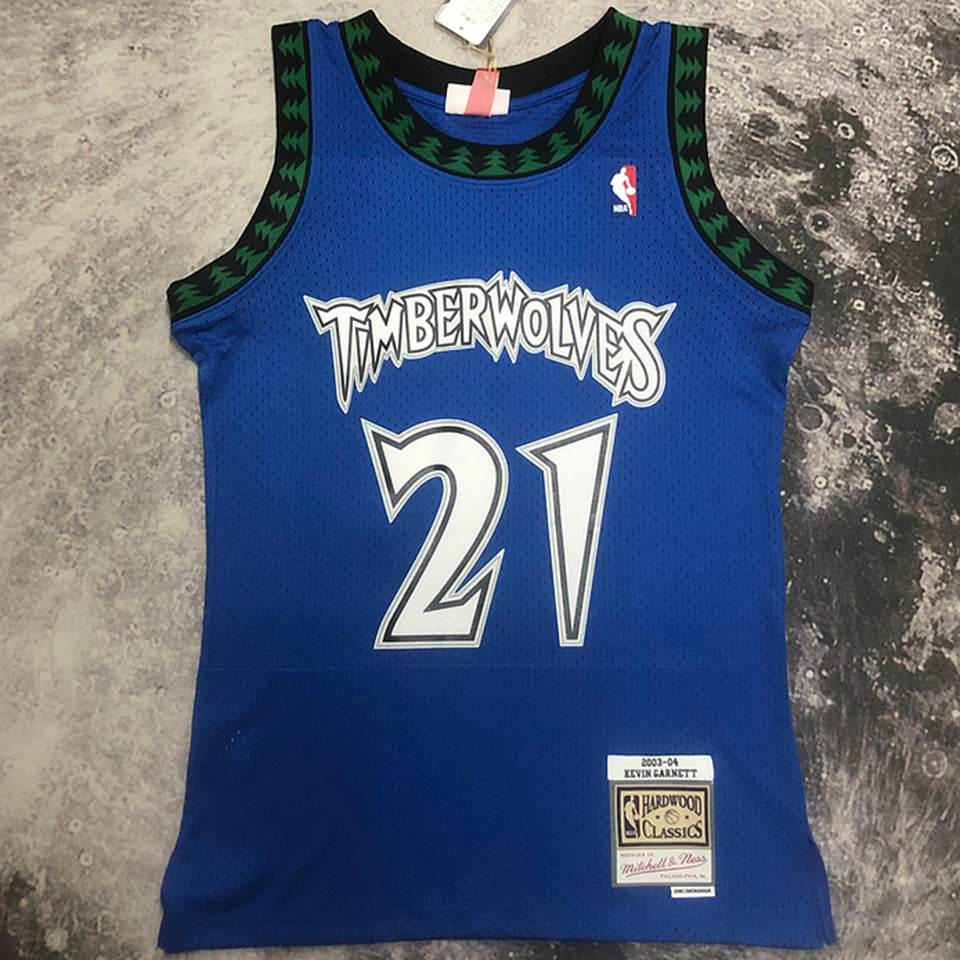 Maillot Timberwolves Garnett 21 Rétro 2003/04