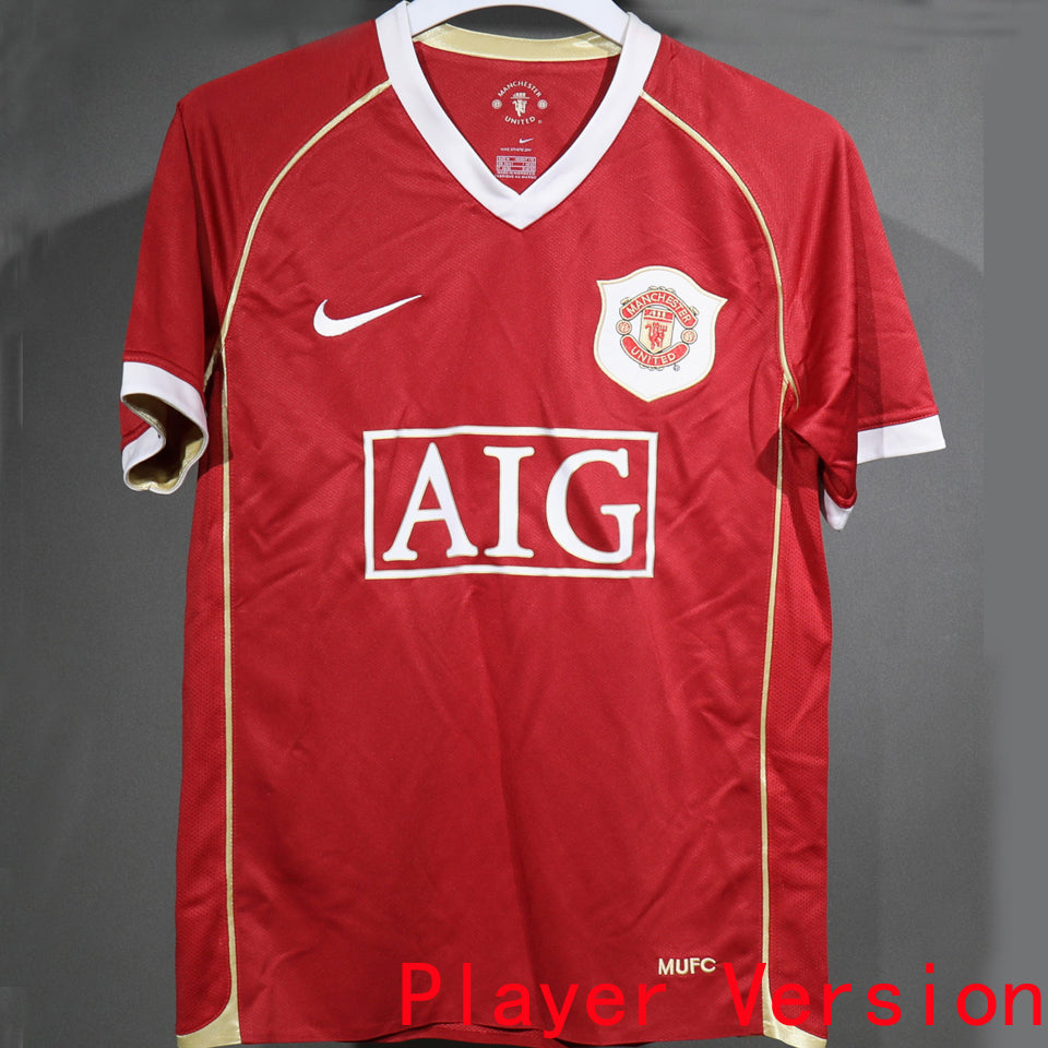 Maillot Manchester United Domicile Rétro 2006/07 (Version Joueur)