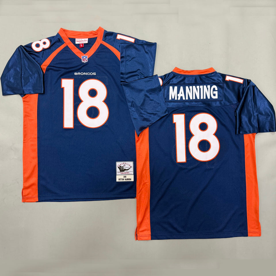 Maillot Manning 18 Men S Denver Broncos Rétro
