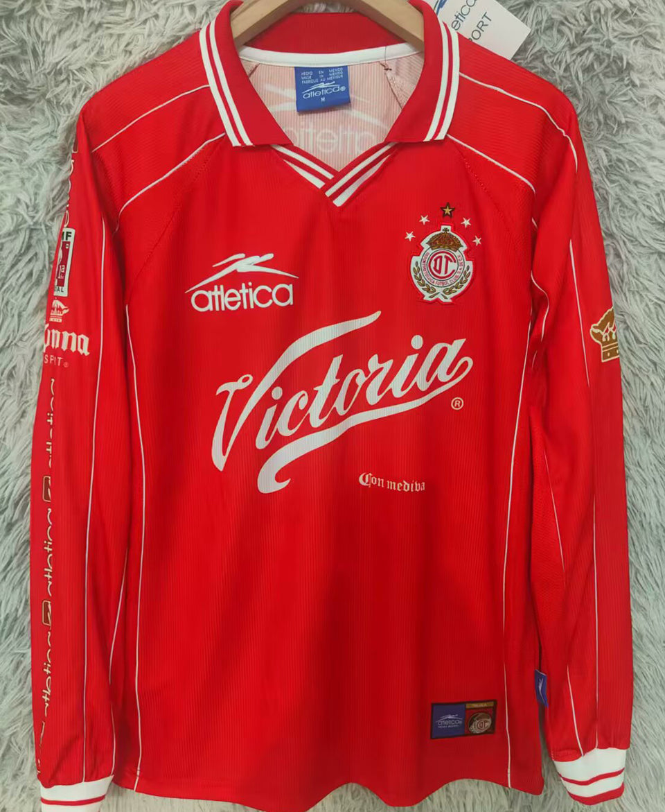 Maillot Deportivo Toluca Domicile Manches Longues Rétro