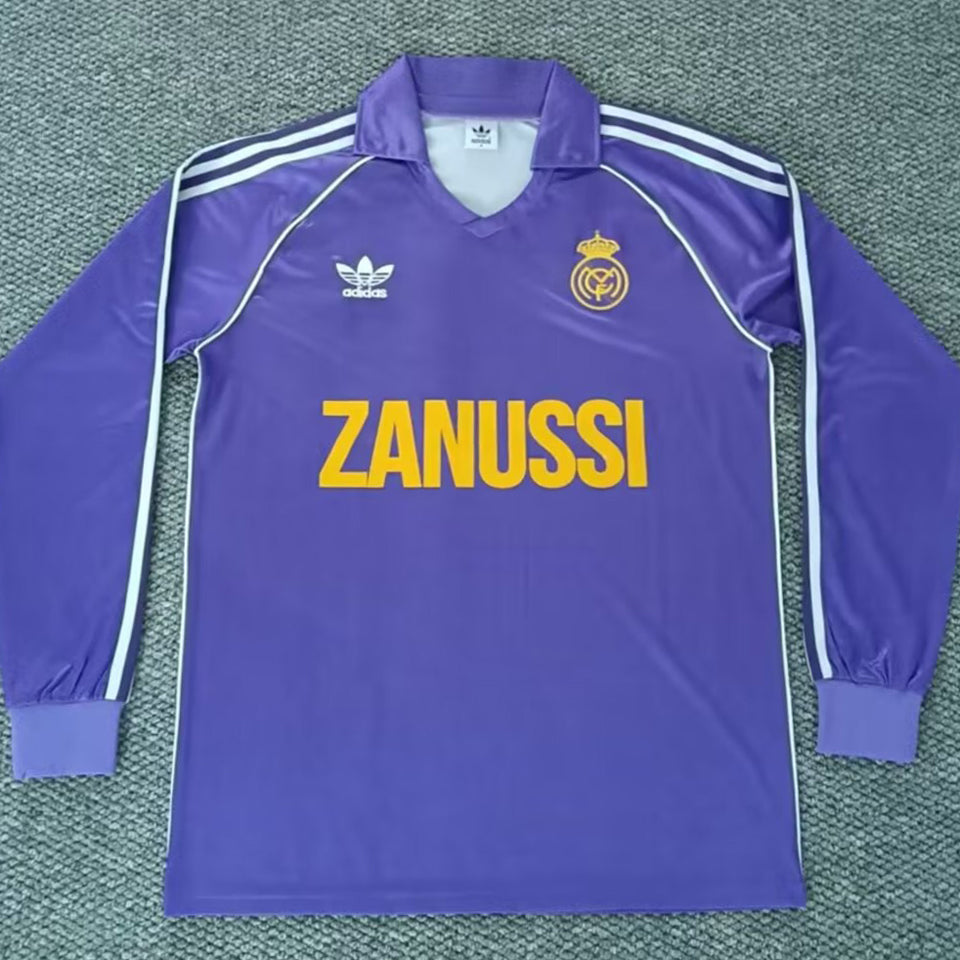 Maillot Real Madrid Extérieur Manches Longues Rétro