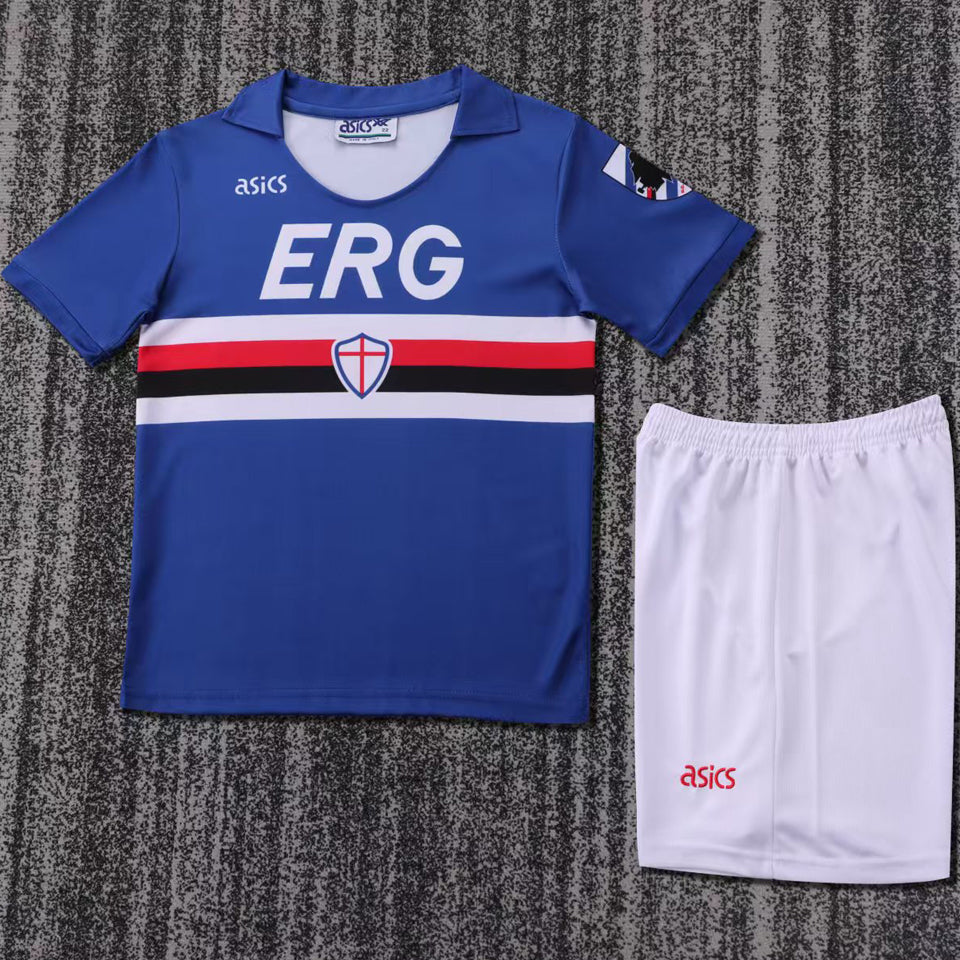 Maillot Sampdoria Domicile Rétro 1990/91 Enfant