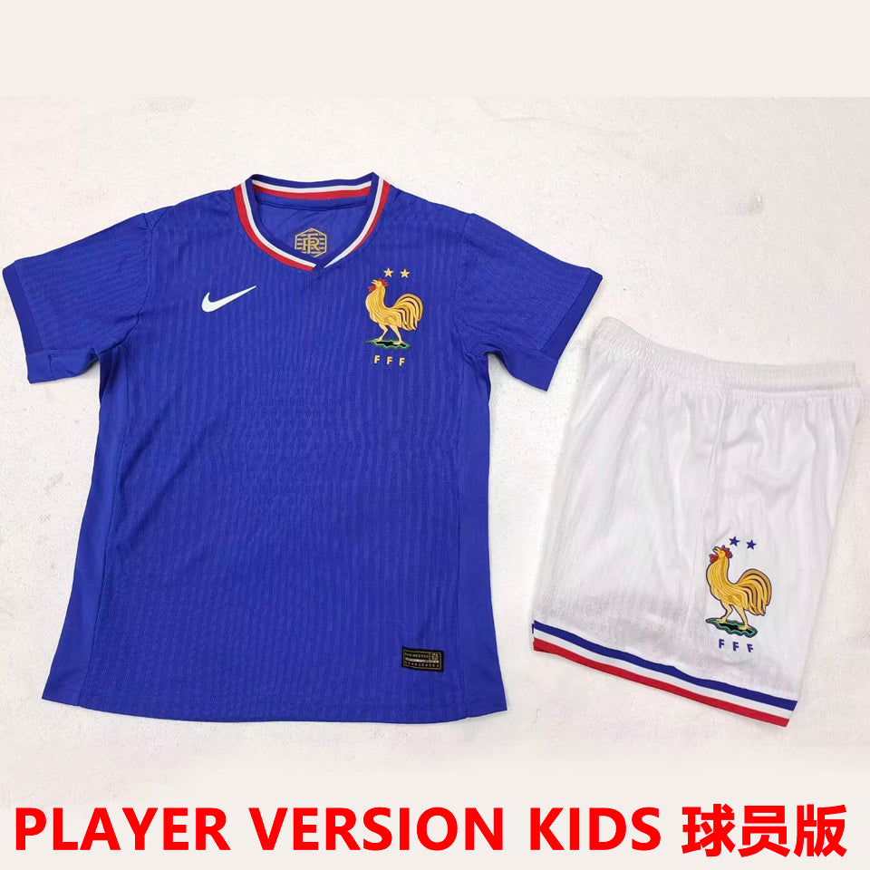 Maillot France Domicile 2024/25 Enfant (Version Joueur)