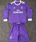 Maillot Real Madrid Extérieur Manches Longues Rétro 2016/17 Enfant