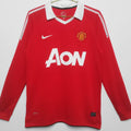 Maillot Manchester United Domicile Manches Longues Rétro 2010/11