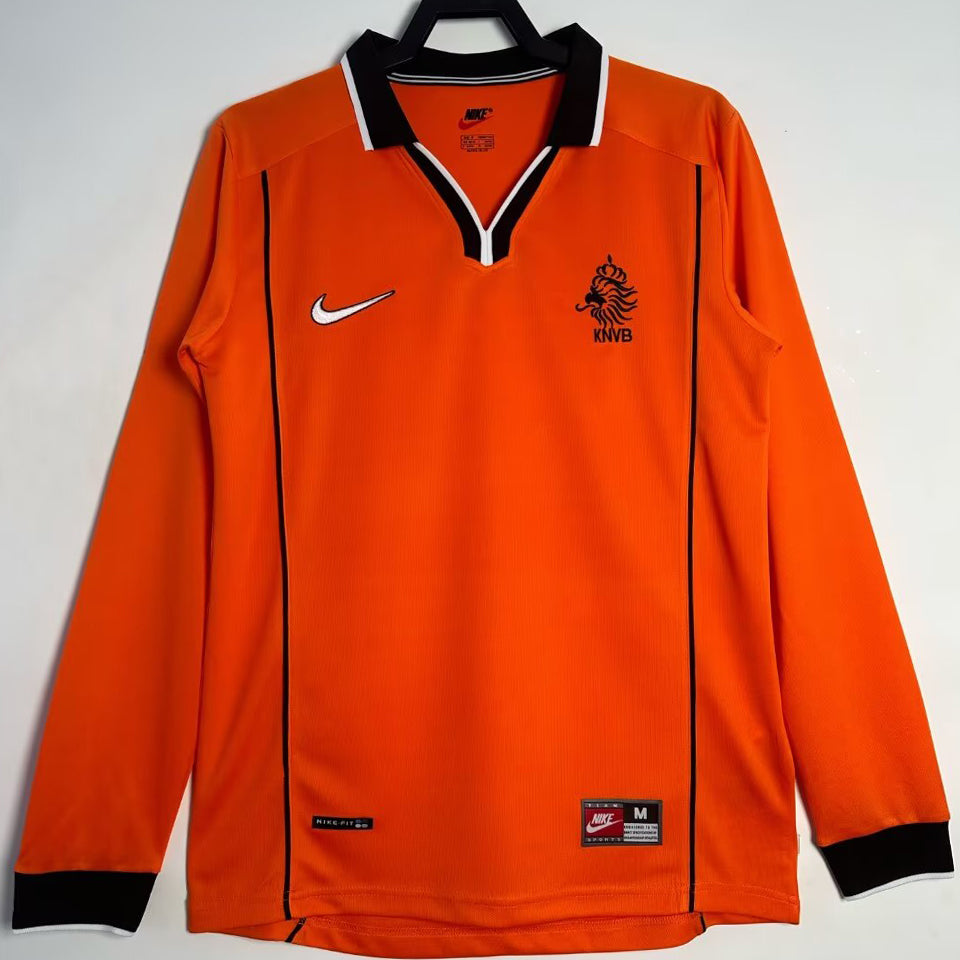 Maillot Pays-Bas Domicile Manches Longues Rétro 1998
