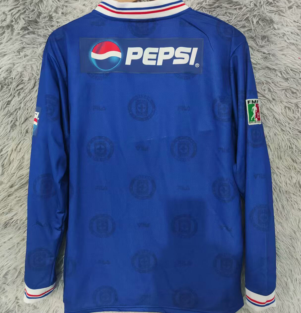 Maillot Cruz Azul Domicile Manches Longues Rétro