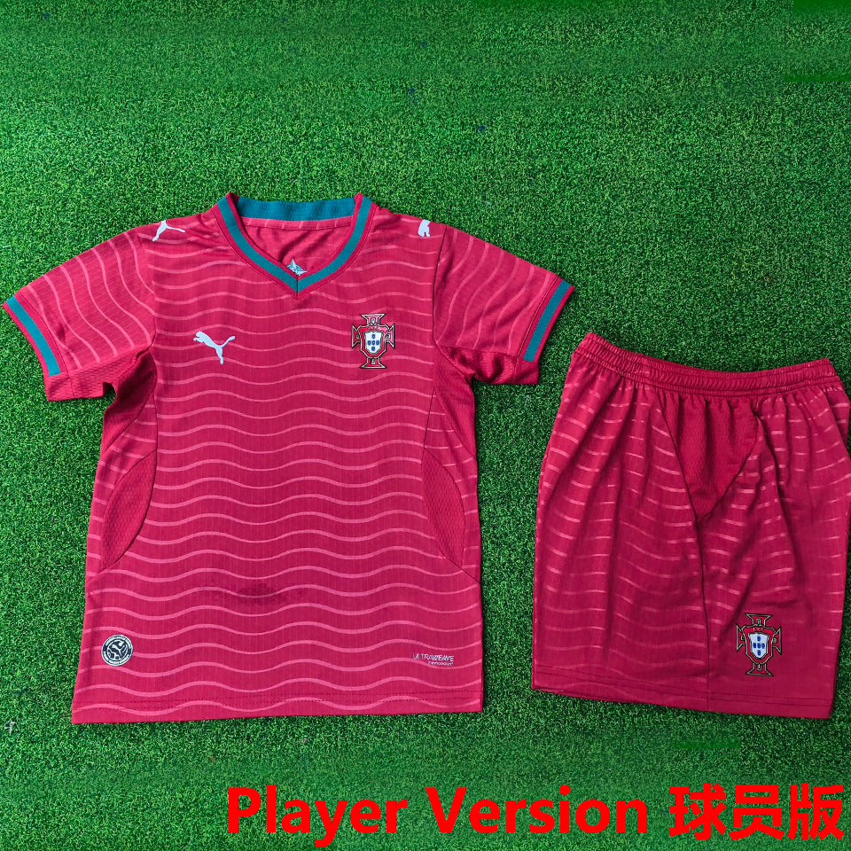 Maillot Portugal Domicile 2026 Enfant (Version Joueur)
