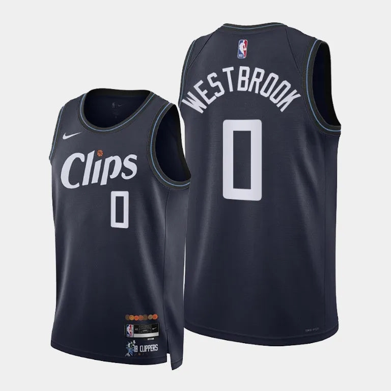 Maillot Clippers Westbrook 0 Sapphire 2023/24
