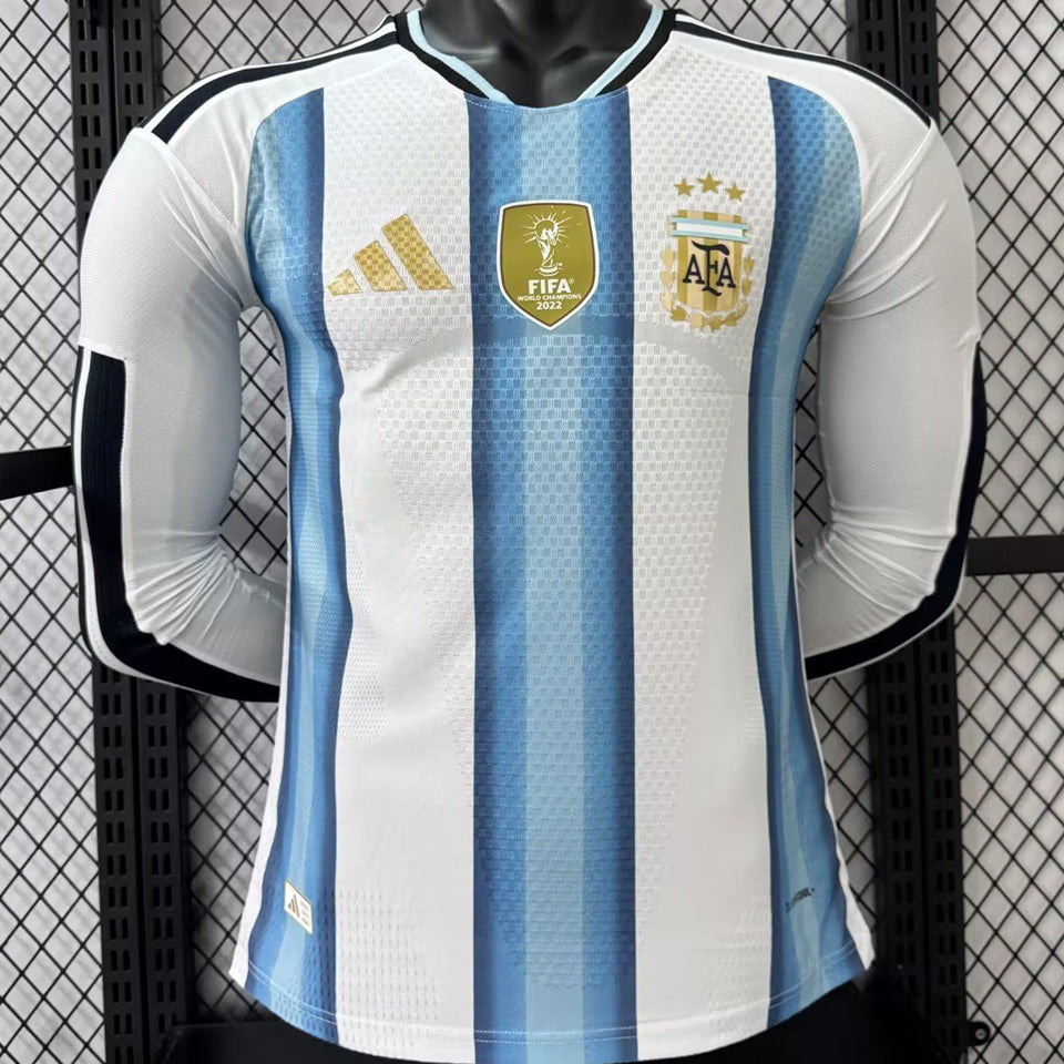 Maillot Argentine Domicile Manches Longues 2026/27 (Version Joueur)